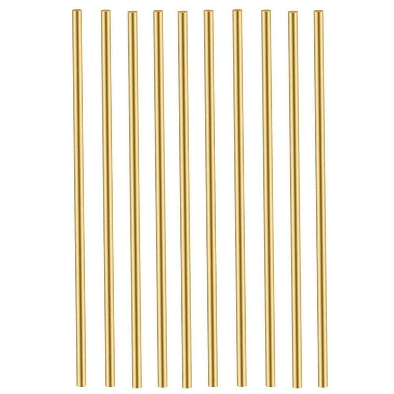 Comonc 15 PCS 2.5 mm/3/32 inch Solid Brass Rods Lathe Bar Stock Kit Brass Round Stock 2.5 mm/3/32 inch in Diameter 12 Inch in Length,C27400 - Image 1