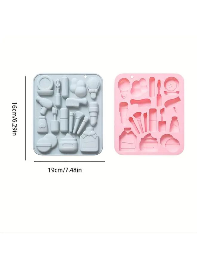 2pcs Pink Gray Silicone Molds Chocolate Candy Cake Baking Tool Suitable For Candies Desserts - Image 4