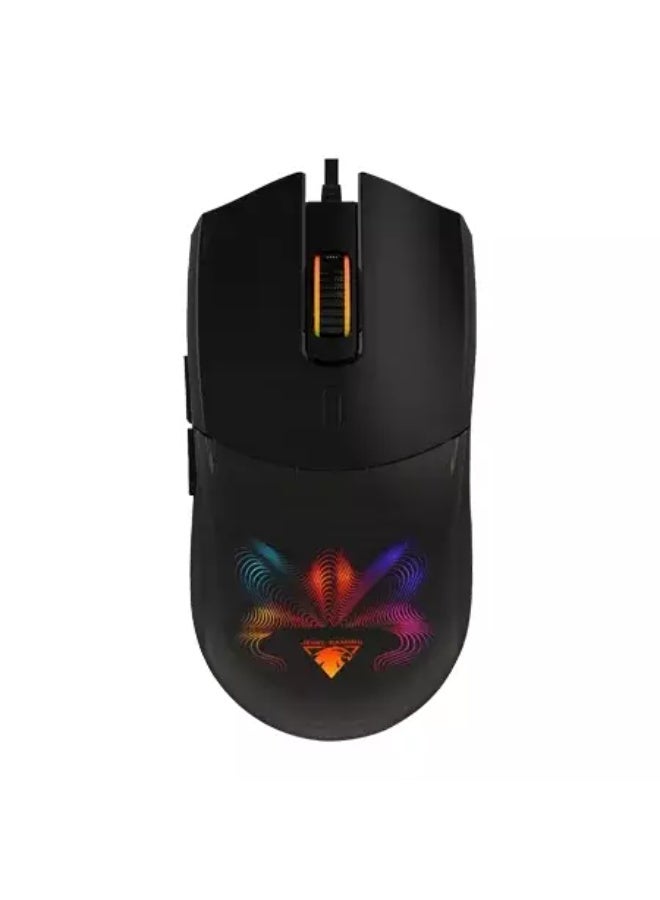 جي ديل ماوس الألعاب GM1320 RGB - مستشعر بصري 7200 نقطة في البوصة - معدل استطلاع 1000 هرتز - 7 أزرار كابل مضفر - Image 3