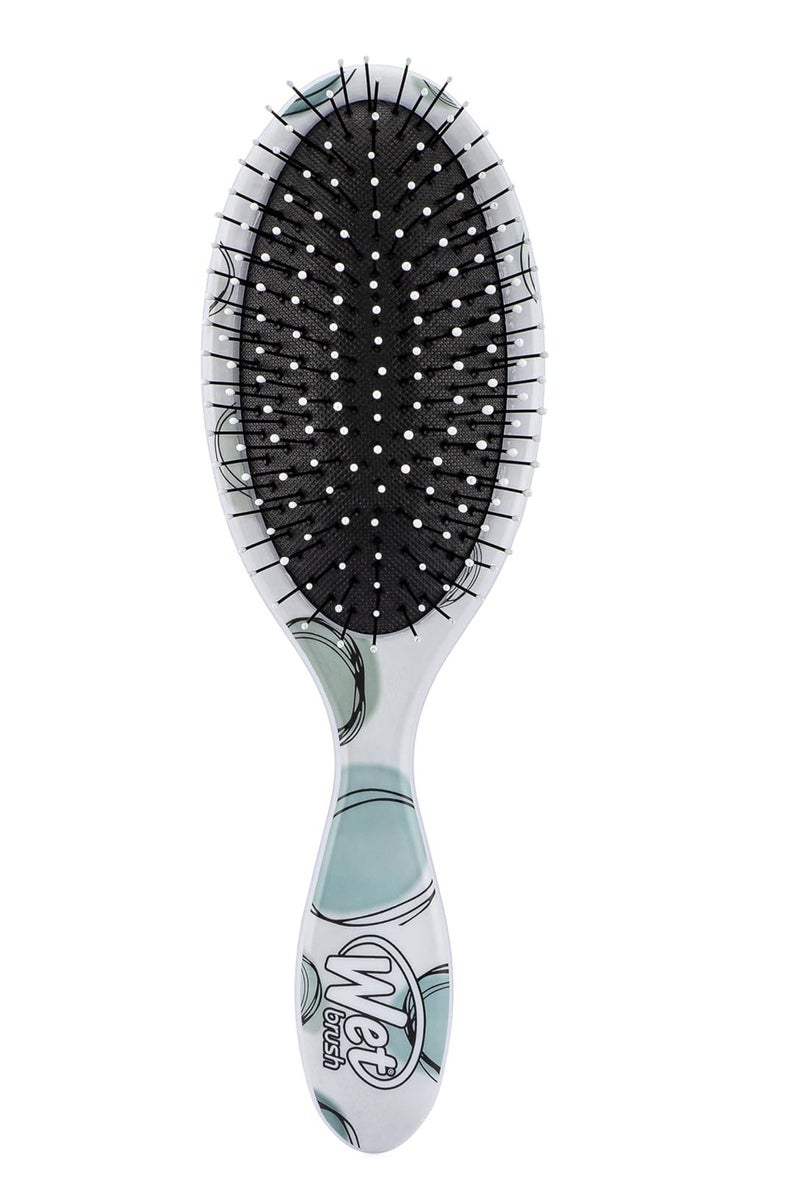 Wet Brush Original Detangling Hair Brush, Teal Dots (Watercolor Motif) - Ultra-Soft IntelliFlex Bristles - Detangler Brush Glide Through Tangles With Ease For All Hair Types - Wet & Dry Hair