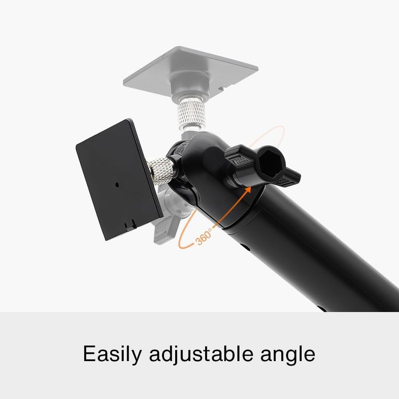 هوليكفون (Holicfun) حامل كاميرا أمنية مزدوجة الوظيفة ولوحة شمسية، مناسب لأجهزة Ring، Eufy، Arlo، وأجهزة Wyze Solar – اللون أسود - Image 5