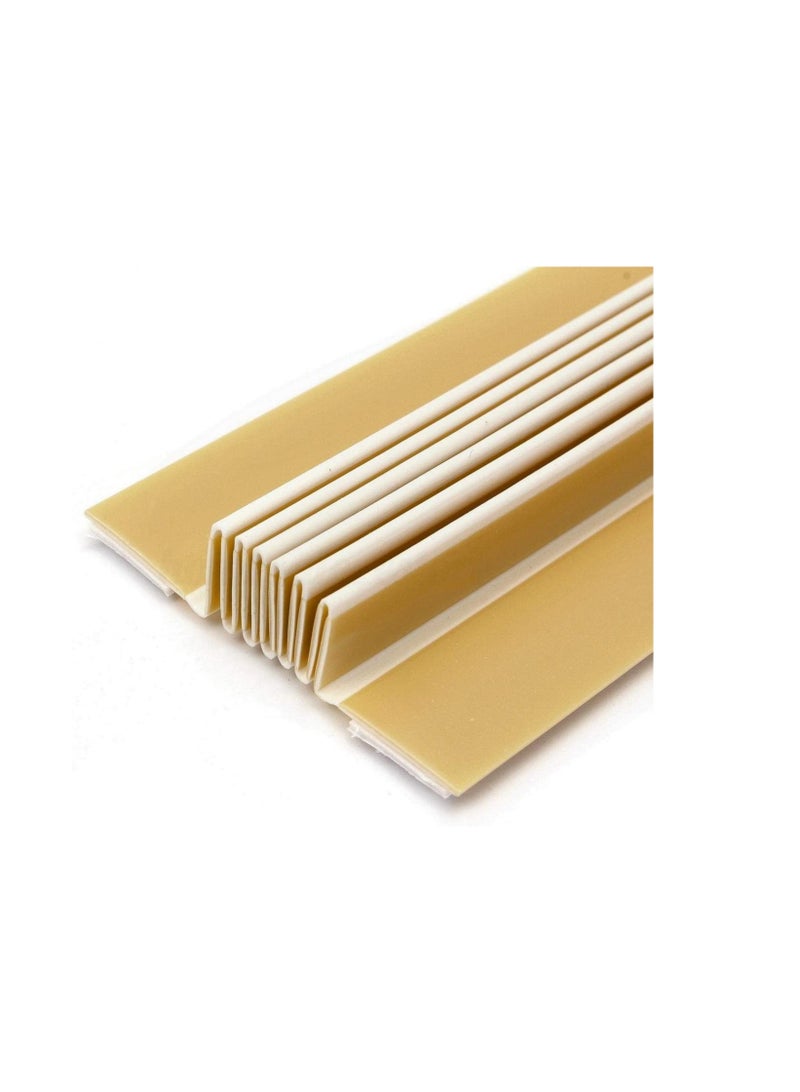 44cm x 2 Door Finger Hinge-side Safety Guard Shield Protector Grey on Brown Color- Door Opening/Closing Protected Cover - Baby Finger Protector from Injury when the Door is Closed  - Image 1