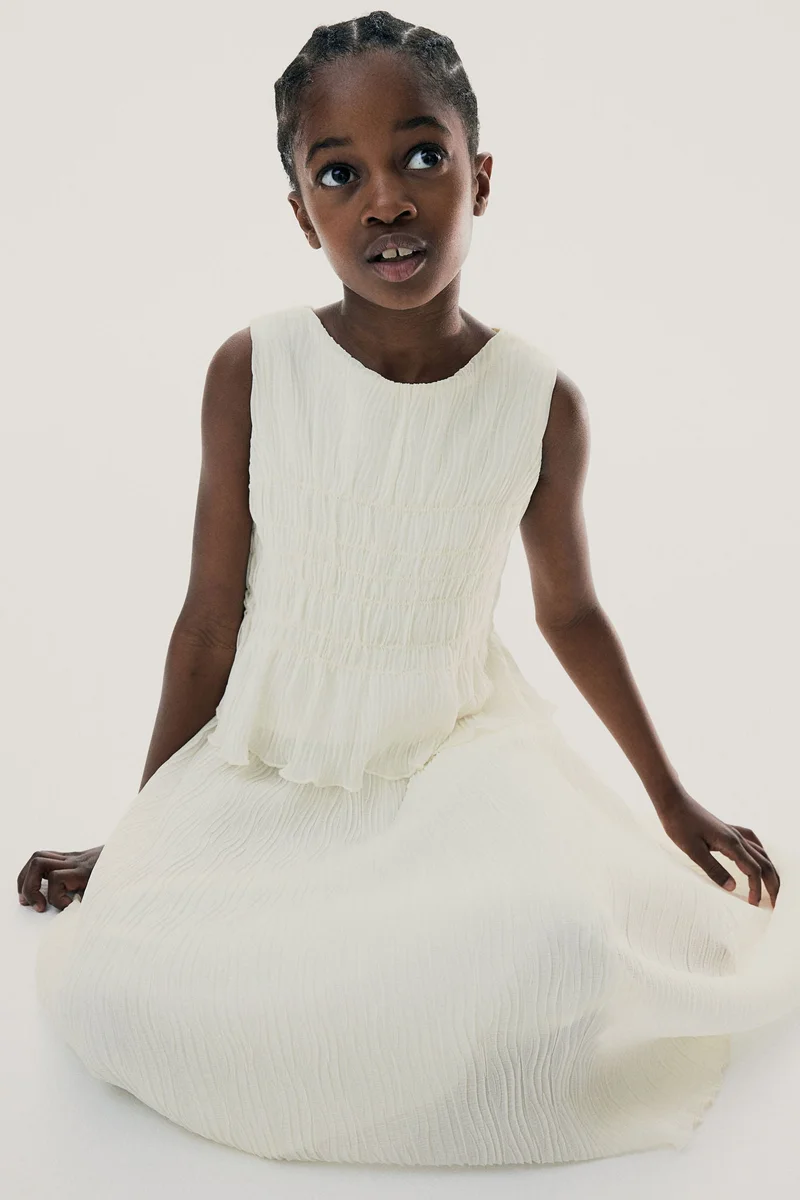 H&M Smocked peplum top