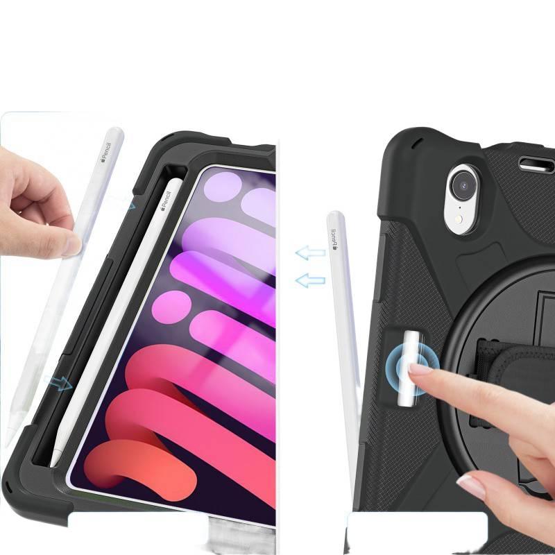 DGG حافظة آيباد دوارة متوافقة مع iPad Mini مع حامل قلم باللون أزرق باللون الأزرق - Image 5