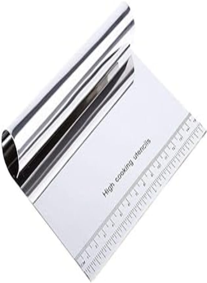 Stainless Steel Cake Smoother Dough Scraper Cutter