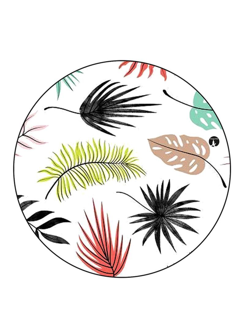 RKN Palnts Printed Round Pin Badge Multicolour - Image 1