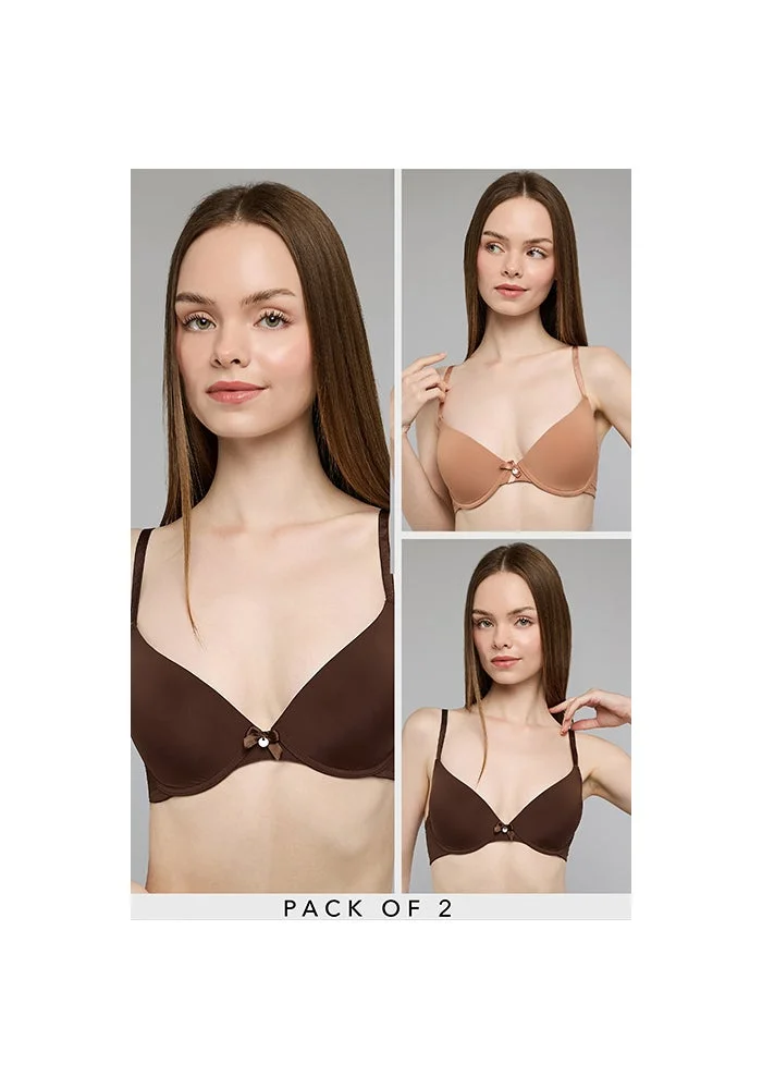 أر أند بي 2 Pack Underwired Plunge Bras