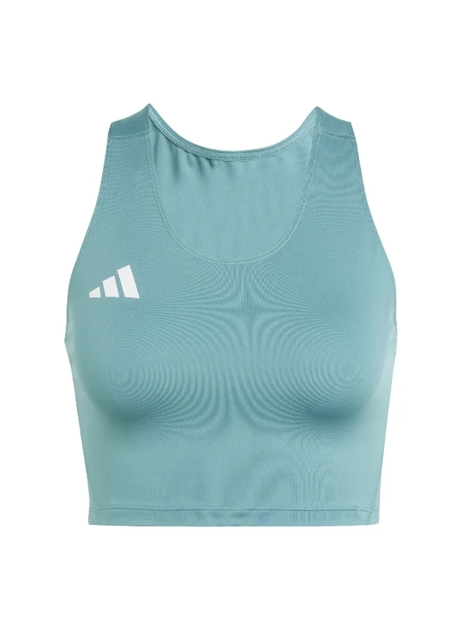 adidas Adidas Adizero E Crtop Green Crop Tops For Women