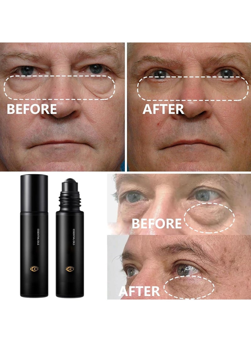 إسينشال أويلز عصا إصلاح العين للرجال تحت الأسطوانة العينية لأكياس العين والدوائر المظلمة - عصا التبريد تهيدرات وتخزين 0.34 أوقية فلورية. - Image 3