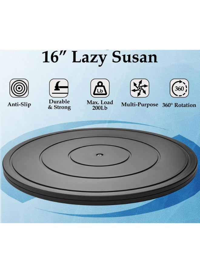 16 Inch Lazy Susan Turntable, Heavy Duty Rotating Swivel Plate for Kitchen & Display, 200lb Max Load - Image 4