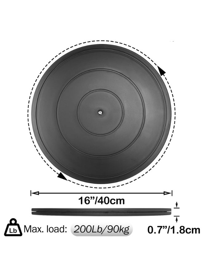 16 Inch Lazy Susan Turntable, Heavy Duty Rotating Swivel Plate for Kitchen & Display, 200lb Max Load - Image 2