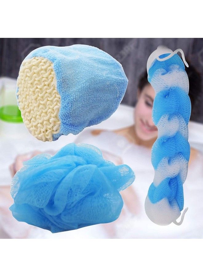 Ekan Set Of 3 Cartoon Design Baby Bath Sponge Body Sponge Scrub Kids Bathroom Accessories Pink 20 Gram Pack Of 1 - Image 1