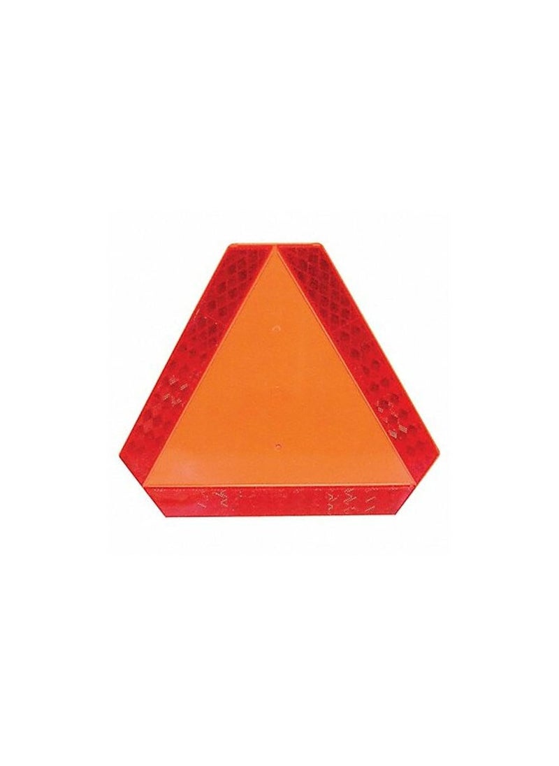 Deflecto Deflecto Slow Moving Vehicle Sign with Reflective Tape Safety Triangle Orange Highly Visible Plastic 16 W x 14 H x 14 D70011050  - Image 1