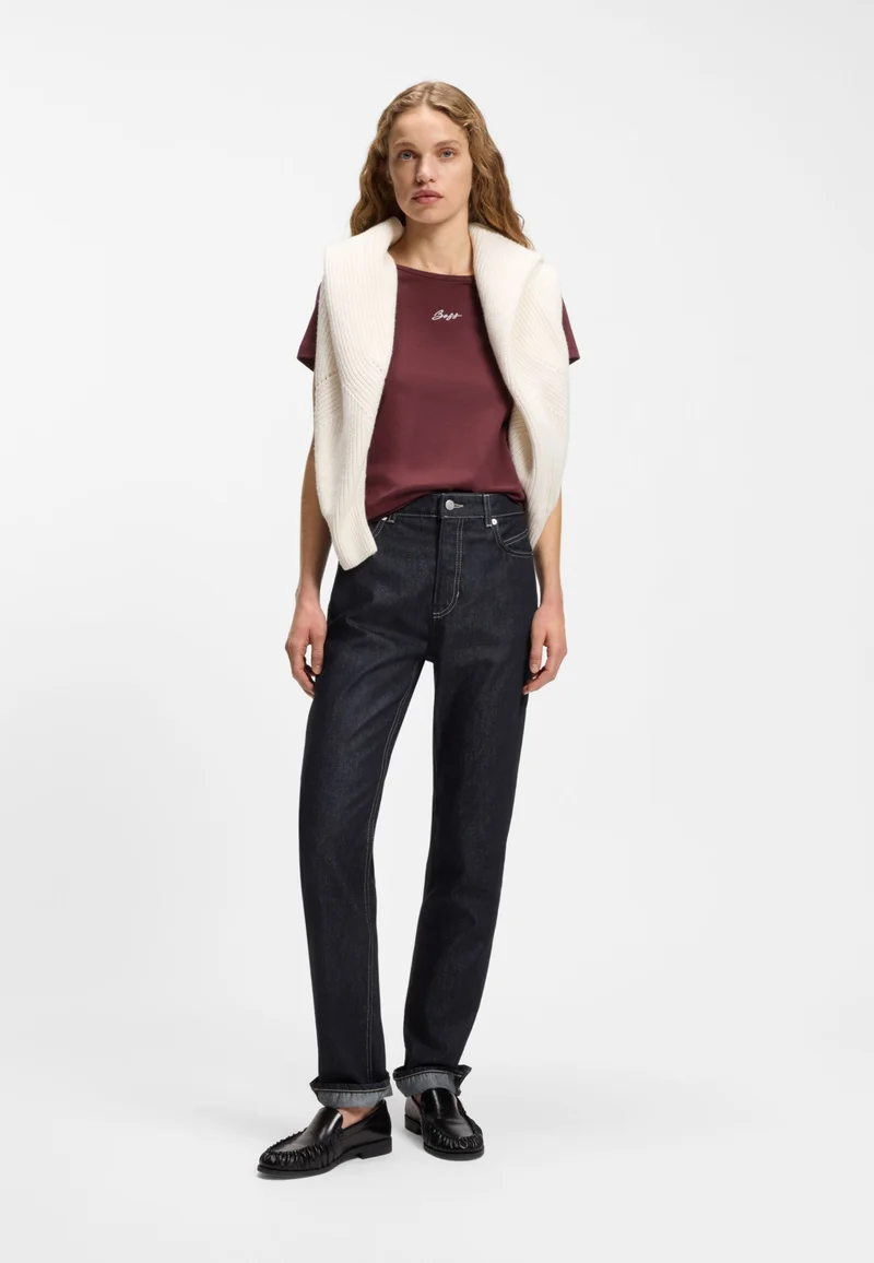 BOSS Regular-fit jeans with slim leg