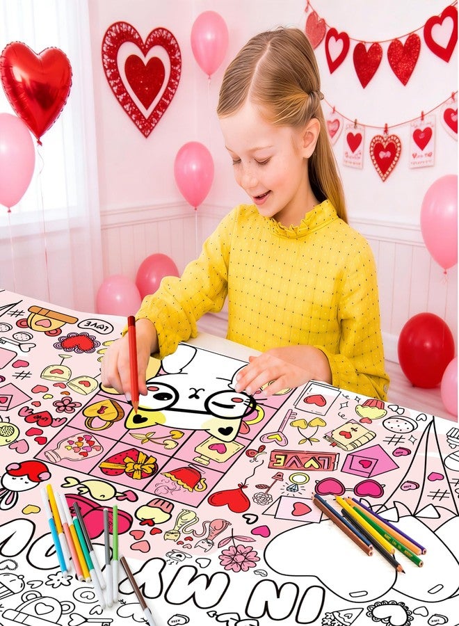 OHOME مفرش طاولة تلوين لعيد الحب من أوهوم - Image 5