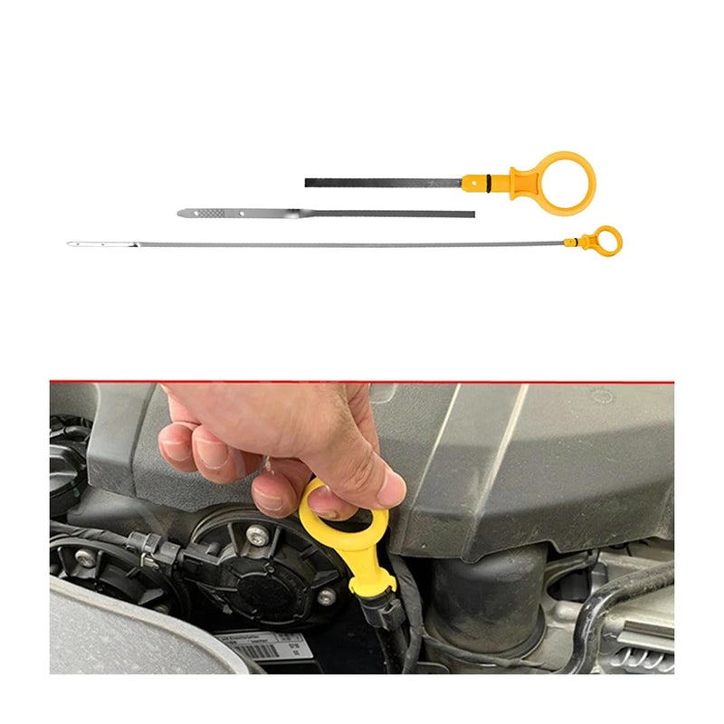Osilly Engine Oil Dipstick Oil Level Indicator for Car Dip Stick for Checking Oil Fluid Replacement OEM CJ5Z6750A Compatible with Many Vehicle Models Automotive Accessories