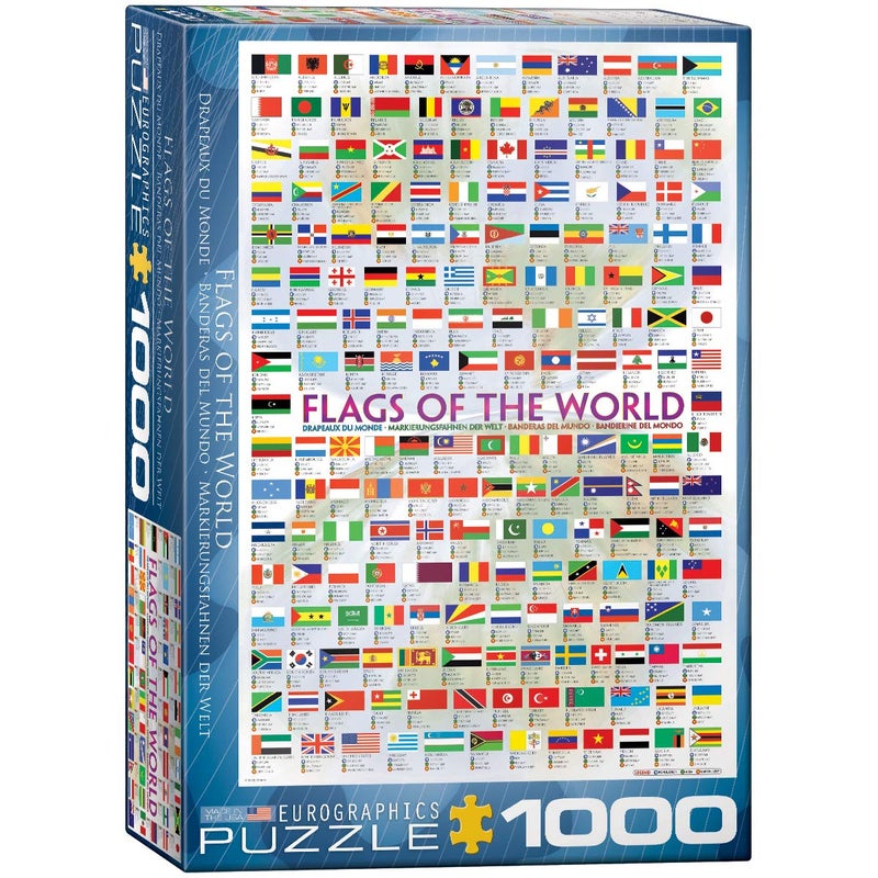 EuroGraphics Flags of The World Puzzle (1000-Piece) (6000-0128) - Image 1