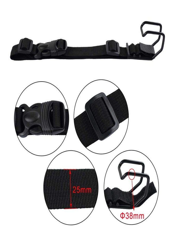 Vigorport J Hook Luggage Strap Add a Bag Hook Hanger Strap, Adjustable attaches Briefcase Together (Black-Normal Size) - Image 5