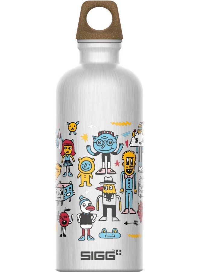 Sigg Aluminium Kids Water Bottle Traveller Myplanet Friends Suitable For Carbonated Beverages Leakproof Lightweight Bpa Free Climate Neutral Certified 20Oz - Image 1