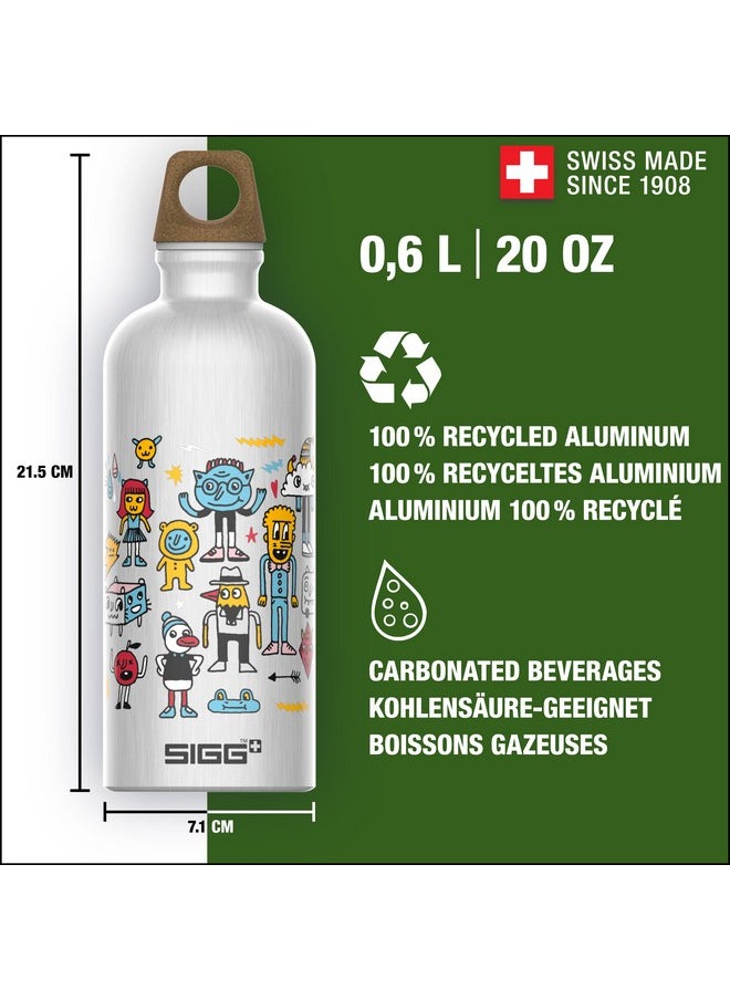 Aluminium Kids Water Bottle Traveller Myplanet Friends Suitable For Carbonated Beverages Leakproof Lightweight Bpa Free Climate Neutral Certified 20Oz - pzsku/Z1854AB2AD401AF11F0E7Z/45/_/1721989283/d0cf9307-34e4-4f53-acd4-4fb0ae663e3e