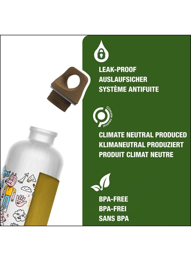 Sigg Aluminium Kids Water Bottle Traveller Myplanet Friends Suitable For Carbonated Beverages Leakproof Lightweight Bpa Free Climate Neutral Certified 20Oz - Image 3
