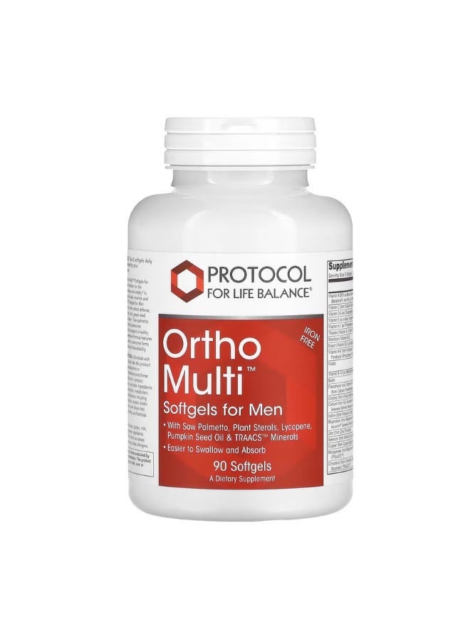 Protocol For Life Balance Ortho Multi Softgels for Men 90 Softgels - Image 1