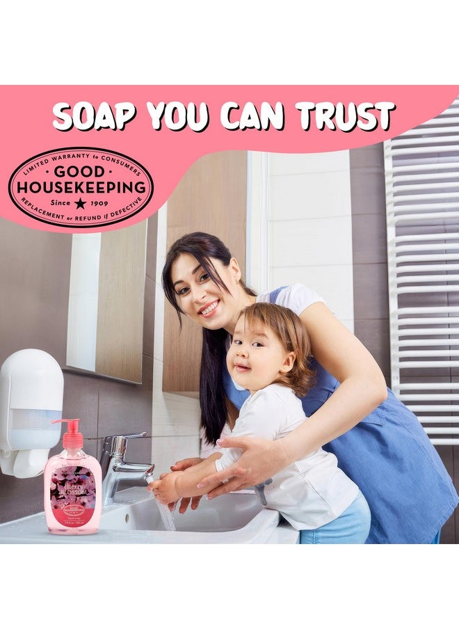simple pleasures SIMPLE PLEASURES Premium Hand Soap Refills - Cherry Blossom Scent, 7.9 oz Bottle with Jumbo 59 oz Refill - Goodhousekeeping Seal Approved - Multiple Scents Available- Cherry Blossom Soap  - Image 4