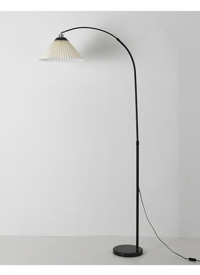 Pleated Floor Lamp Nordic Creative Retro Luxury Lamp for Living Room, Study, and Bedroom with 12W Remote Control and Bulb
