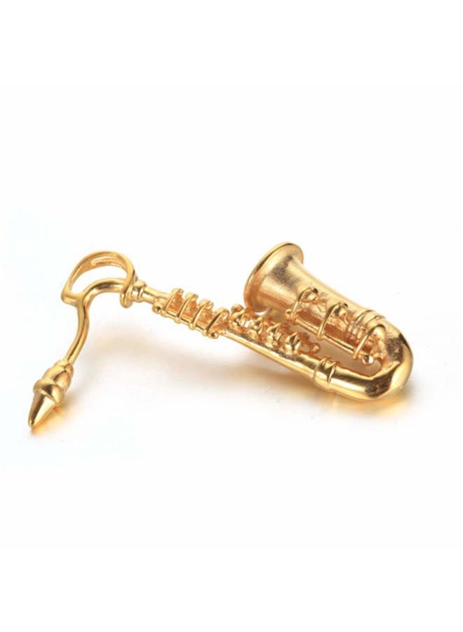 PAMTIER Unisex Stainless Steel Saxophone Musical Instruments Pendant Punk Necklace - Image 3