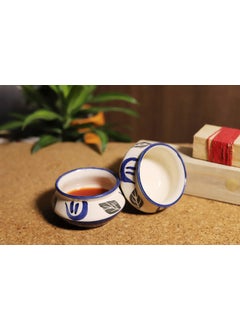 Lyallpur Stores Lyallpur Stores Chutney Serving Bowl Sauce Dipping Bowl for Gifting Purpose Small Size Chutney Serving Holder Pack of 2 Blue Black Color 