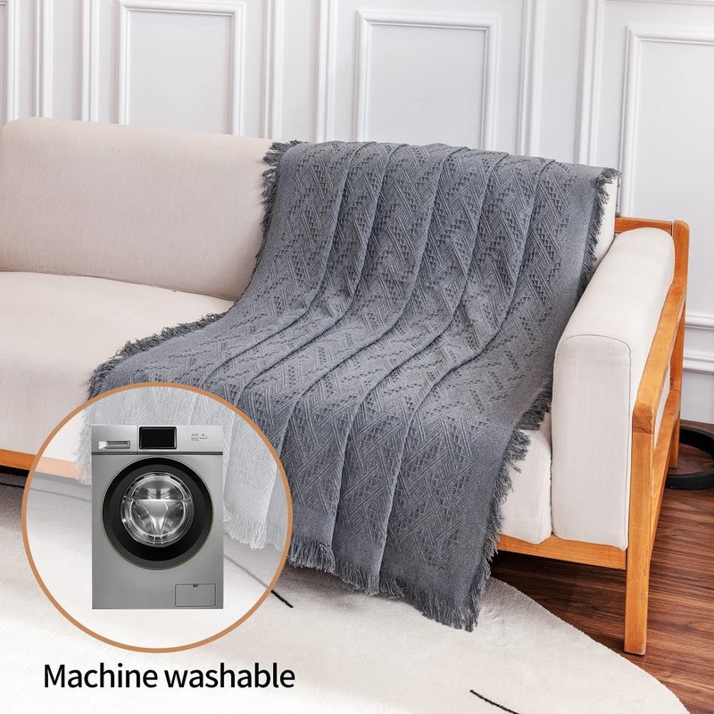 DEEPDREAM Deep Dream Sectional Couch Covers, 2 Pieces Sectional Sofa Cover, L Shaped Couch Covers, Couch Cover for Sectional Sofa (XX-Large, 71" x 118" + 91" x 134", Dark Grey) - Image 5