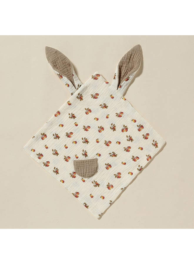 Baby Soothing Towel Doll Entrance Pure Cotton Bite Baby Pocket Sleeping Artifact Coax Sleep Pillow Square Towel Rabbit Ears-Color:Star Flower Stick - Image 4
