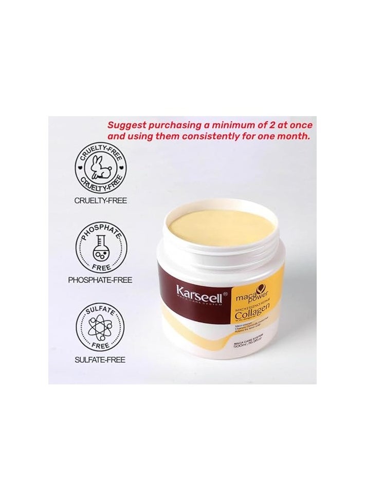 Karseell - Hair Repair Mask Conditioning Collagen Keratin Detox Damage 500 ML - Image 1