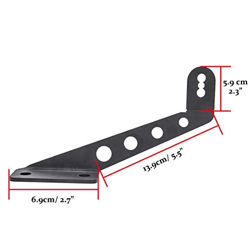 KMFCDAE for Jeep JL Hood Light Bar Mount 32 inch LED Light Bar Mounting Bracket fit for Jeep Wrangler JL Gladiator JT 2018 2019 2020 2021 2022 2023 - Image 2