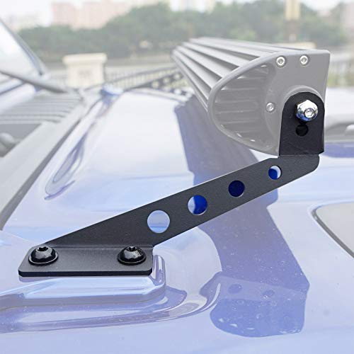 KMFCDAE for Jeep JL Hood Light Bar Mount 32 inch LED Light Bar Mounting Bracket fit for Jeep Wrangler JL Gladiator JT 2018 2019 2020 2021 2022 2023 - Image 1