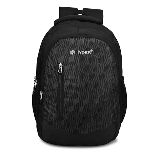 HYDER Cube 30L Unisex Multi-functional Laptop Bag/Backpack for Men and Women - Perfect Bags for College, School, and Business Travel with Padded Sleeve For Laptops Protection (Black) - Image 1