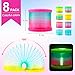 ZJDL 8 Pack Glow Coil Spring Toy Mini Springs Rainbow Magic Fidget Toys for Kids Boys Girls Glow in the Dark Party Favors Projection Star Night Light toy Carnival Prize Pinata Fillers for Toddlers - Image 3