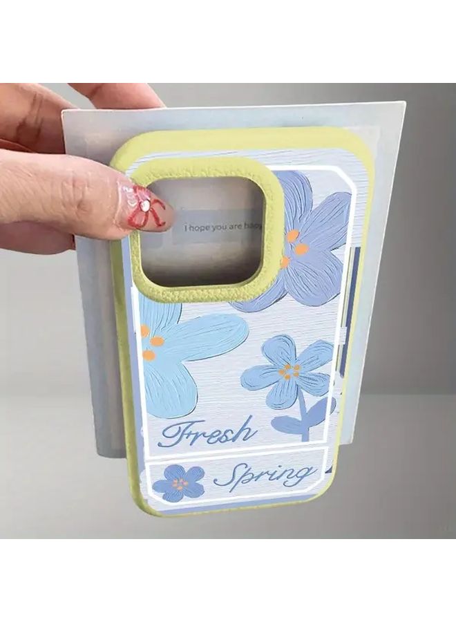 Red Jelly Color Flower Phone Case For iPhone 14 Protective Cover - Image 2