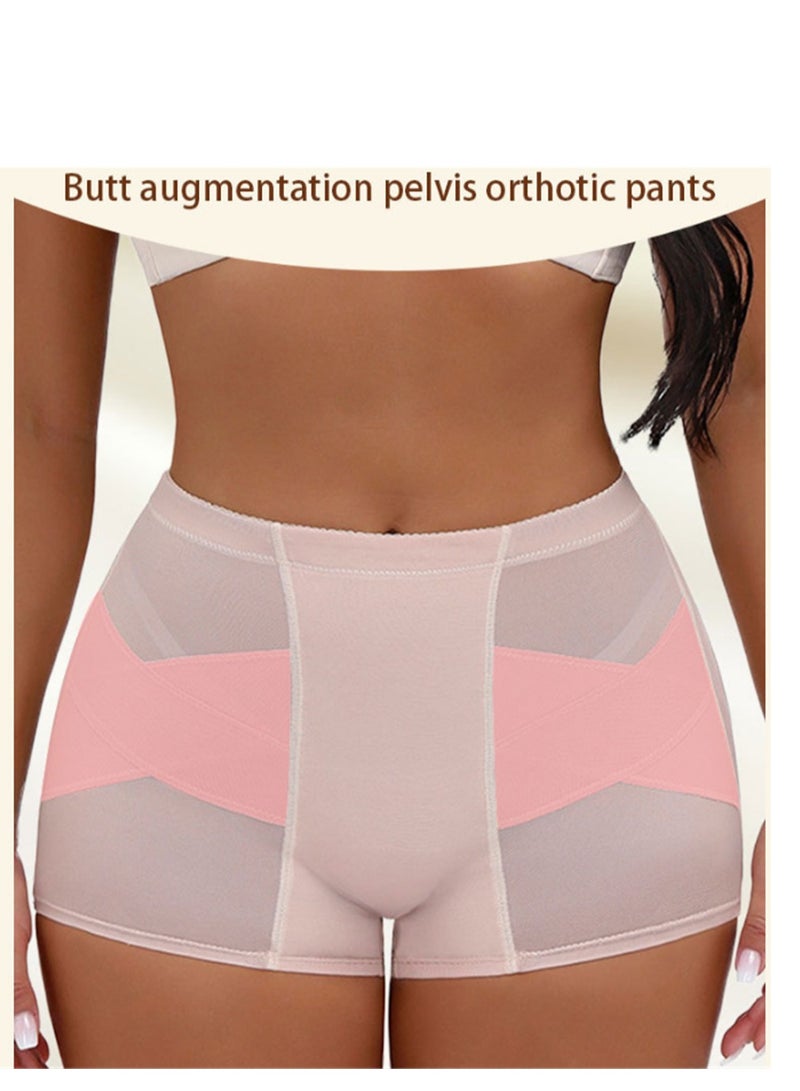 Sculpting And Breathable Butt Implants Booty Boxers Beige - Image 1