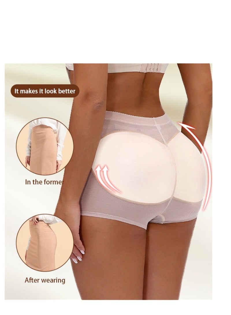 Sculpting And Breathable Butt Implants Booty Boxers Beige - Image 3