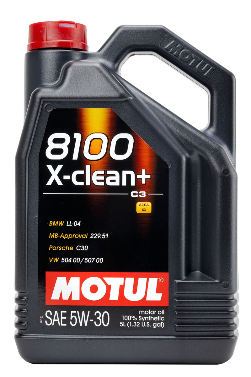 Motul 8100 X-Clean+ 5W30 100% Synthetic Engine Oil 5 Liter (106377) - Image 3