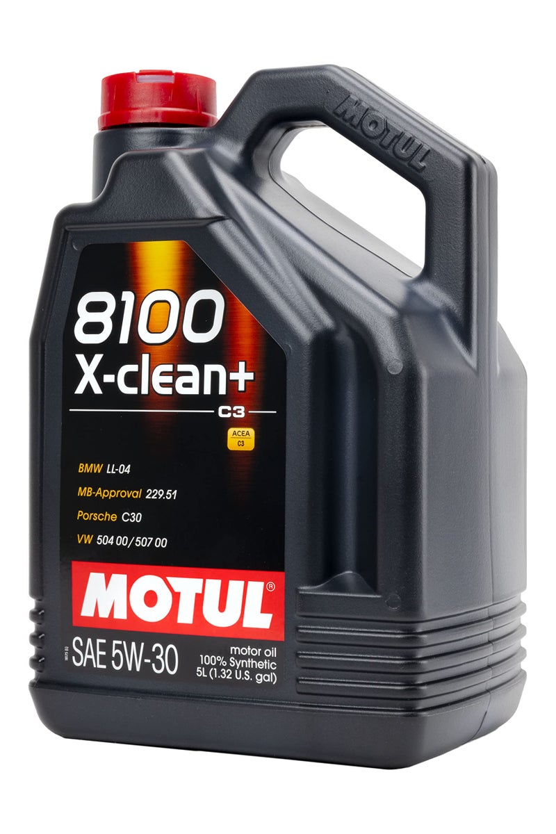 Motul 8100 X-Clean+ 5W30 100% Synthetic Engine Oil 5 Liter (106377) - Image 5