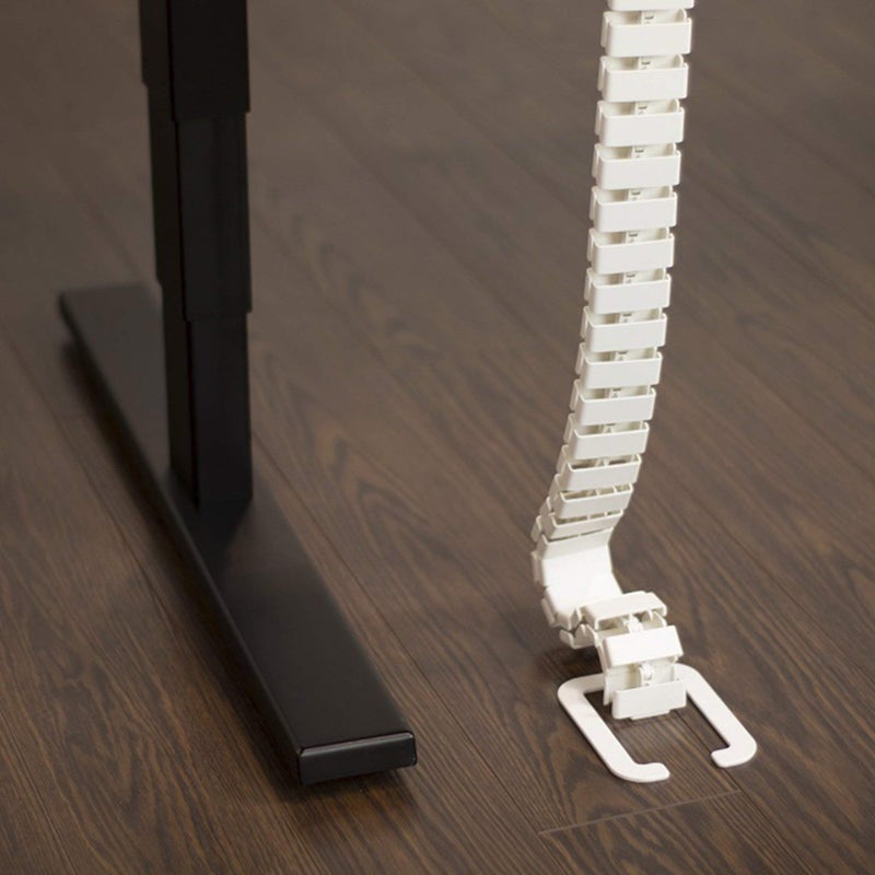 PROGRESSIVE AUTOMATIONS Magnetic Adjustable Cable Management Snake. Standing Desk Accessories. White - Image 4