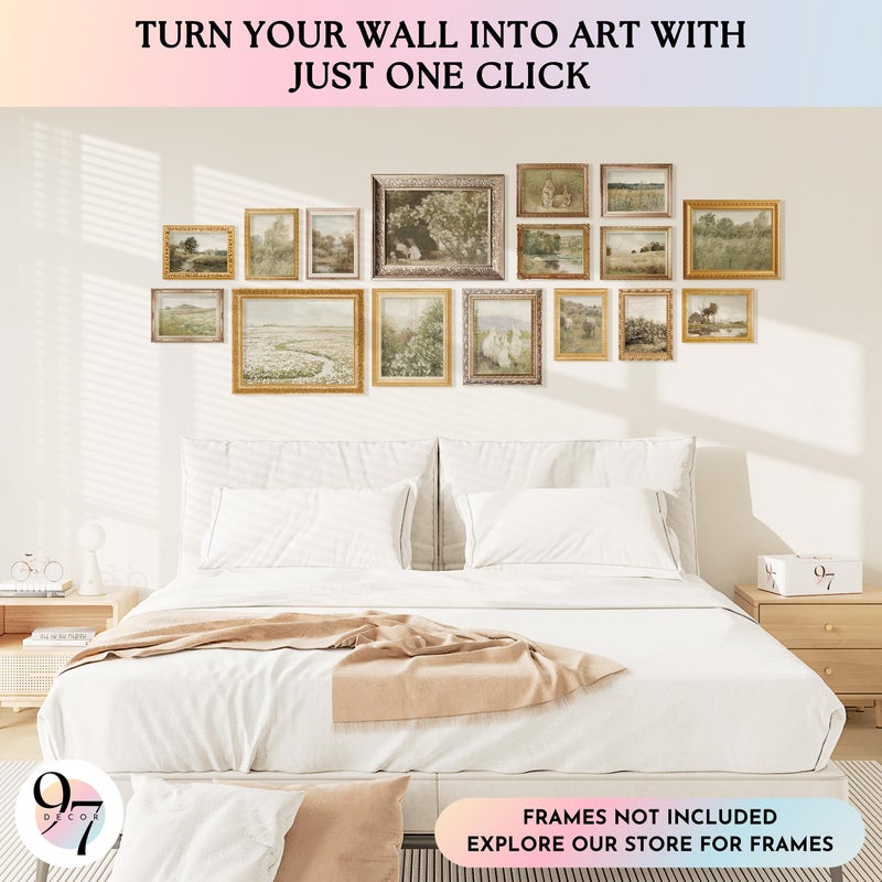 97 Decor 97 ديكور كبير 11x14 فرنسي ريفي جدار الفن ديكور - خمر الجدار فن المطبوعات جدار الجدار ديكور عتيقة طباعة نباتية الطبيعية ملصق المناظر الطبيعية - Image 3