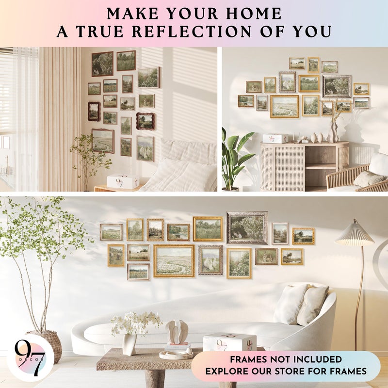 97 Decor 97 ديكور كبير 11x14 فرنسي ريفي جدار الفن ديكور - خمر الجدار فن المطبوعات جدار الجدار ديكور عتيقة طباعة نباتية الطبيعية ملصق المناظر الطبيعية - Image 4