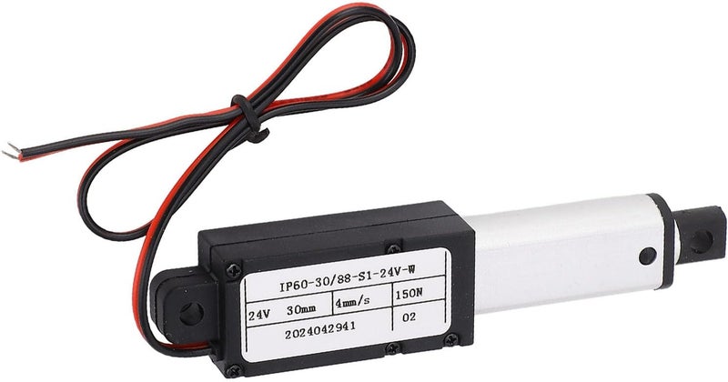 مشغل الحركة الخطية تصميم قوي للمعدات الصناعية 24 فولت IPX4 حجم مضغوط ألومنيوم ABS شوط 30 ملم - Image 5