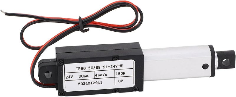 مشغل الحركة الخطية تصميم قوي للمعدات الصناعية 24 فولت IPX4 حجم مضغوط ألومنيوم ABS شوط 30 ملم - Image 4