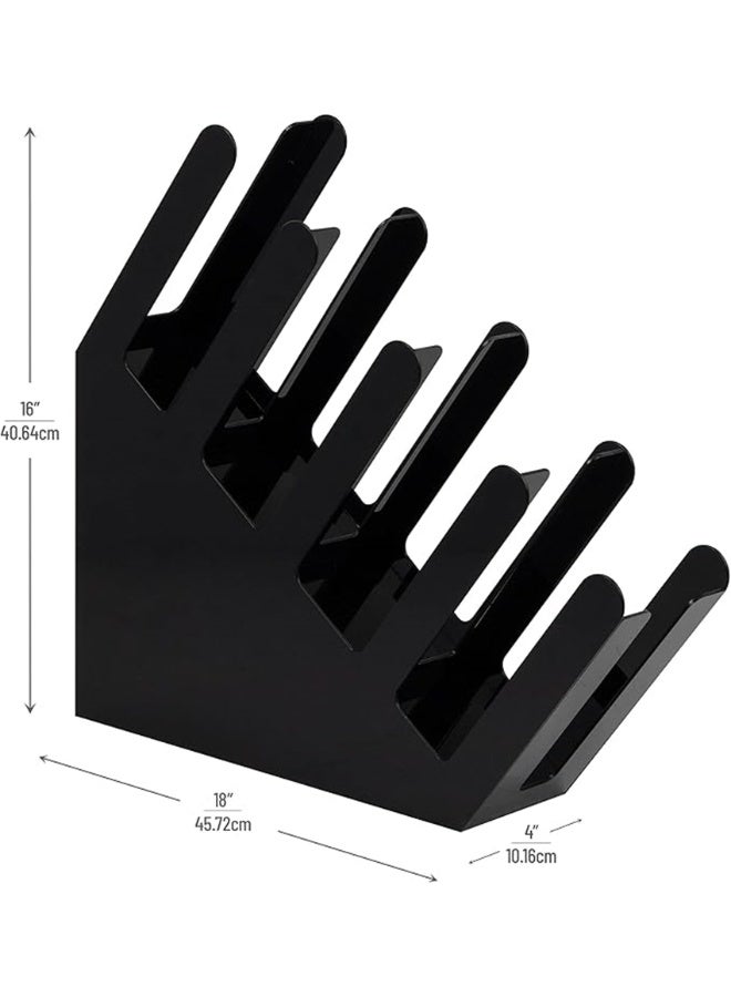 موزع كوب الورق ، موزع كوب القهوة القابل للتصرف لمحطة القهوة على سطح الكونتر بار مطعم غرفة استراحة ، منظم حامل كوب قابل للتعديل (أسود - 011) - Image 4