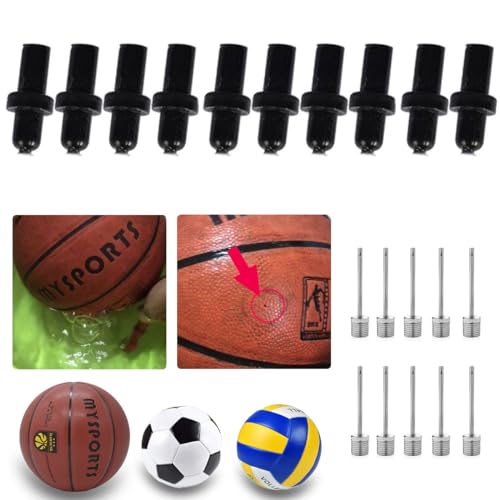 SquEqu 30 Pack Basketball Pump Needles Air Inflation Needle Adapter Inflating Valve Nozzle Kit Replacement for Football Soccer Sports Ball Volleyball Rugby Matchball Leak Repair - Image 4