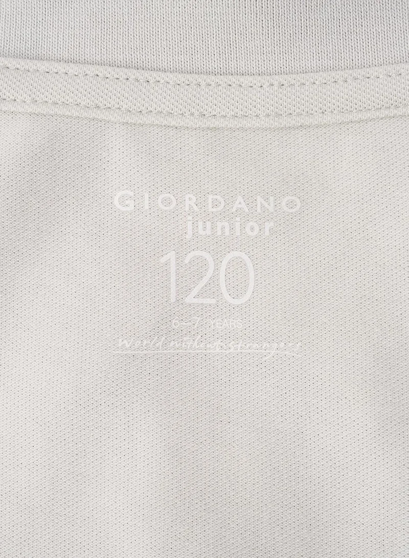 GIORDANO Kids' Lion Polo: 3D Embroidery, Comfort Piqué, Classic Style